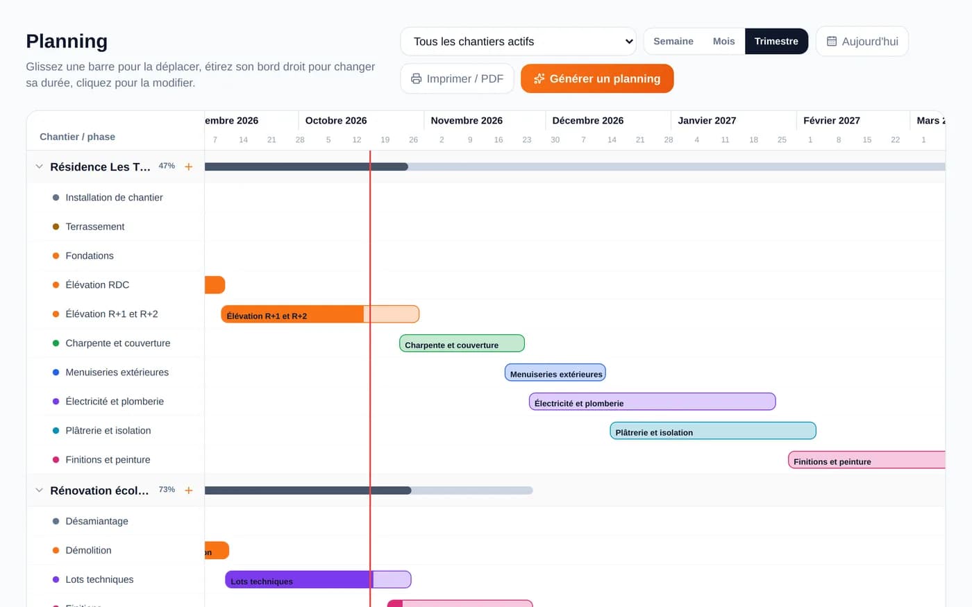 Capture d’écran ConducteurPro : Un logiciel de chantier pour tous les corps d’état